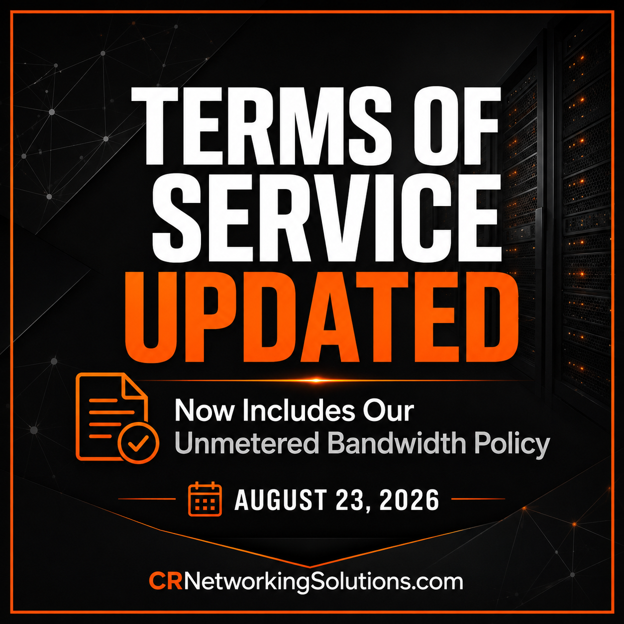 Terms of Service Update